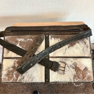 Large Cowhide Waist Bag